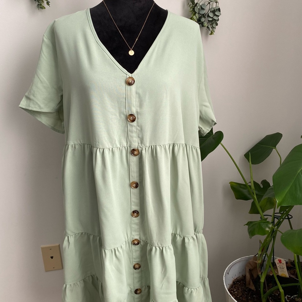 Mint Green Summer Flare Dress